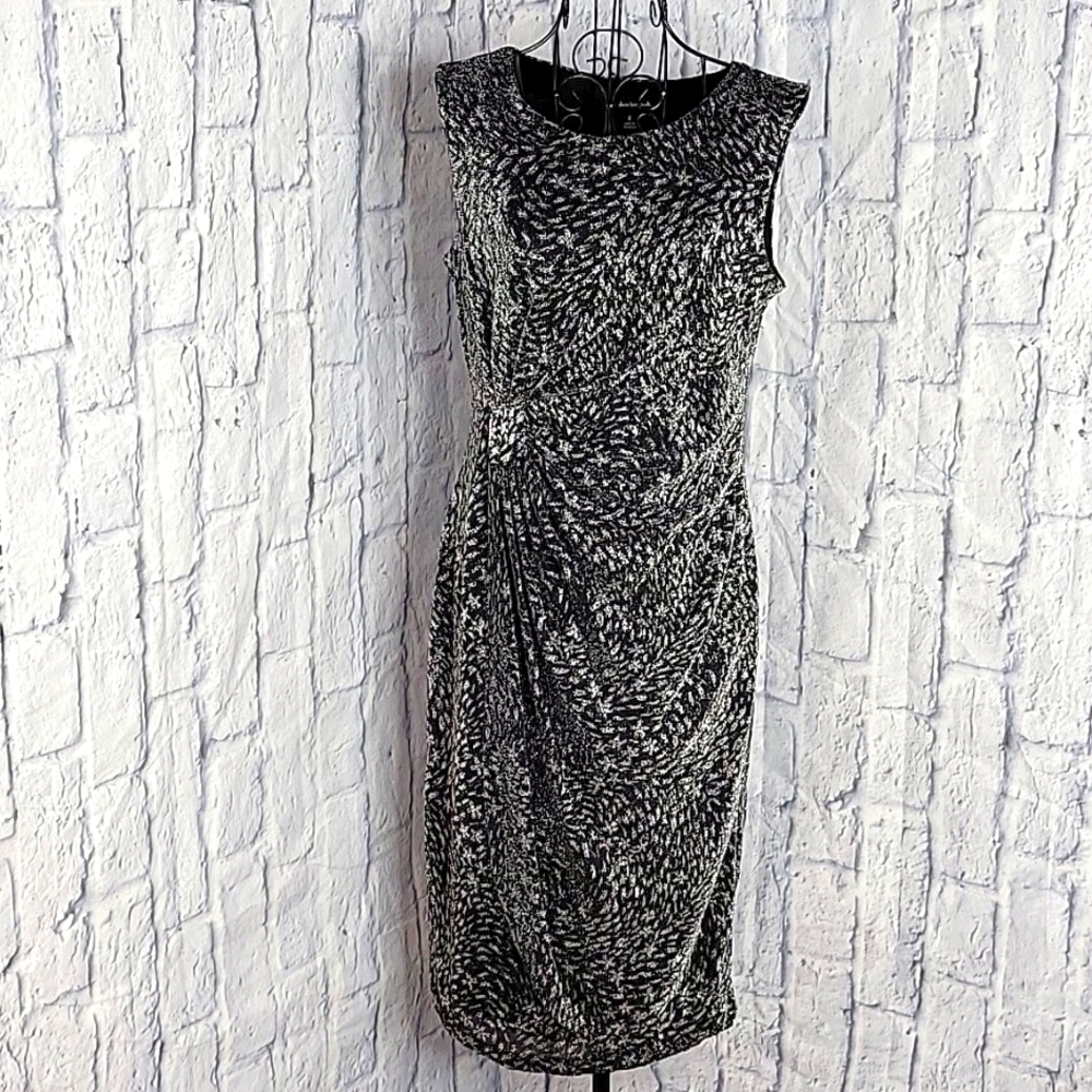 VALERIE BERTINELLI Sparkly Black Dress Size 8